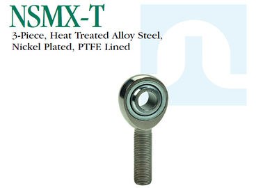 NSMX - Extremidades de Rod de aço inoxidável da precisão de T calor de 3 partes - aço de liga tratado folheado a níquel