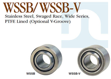 Rolamentos esféricos de aço inoxidável industriais leves WSSB - série larga da raça estampada de V