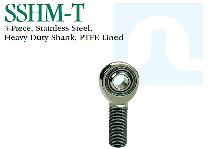 Extremidades de Rod de aço inoxidável resistentes do laço, SSHM - extremidade de Rod do rolamento de esferas da precisão de T