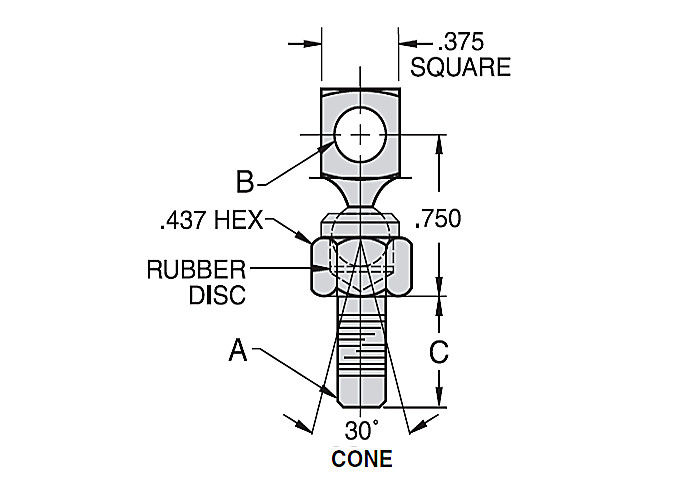 Tipo de produtos de conexão resistência do rolamento de extremidade de Rod da junção de bola do giro da C.C./AO de desgaste
