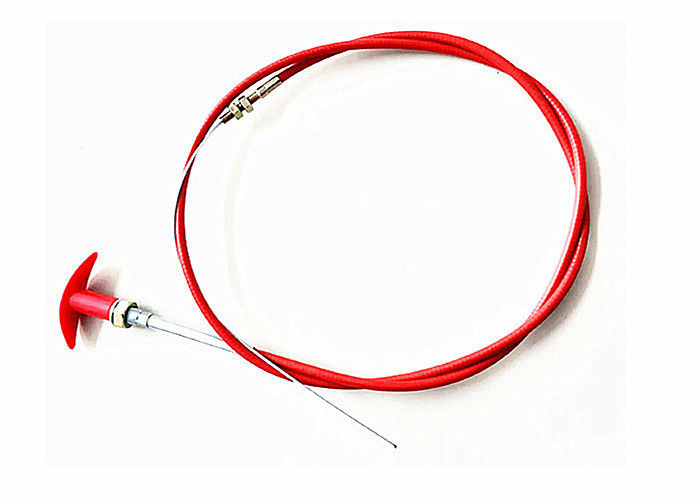 Cabeça de controle push pull vermelha dos encaixes de extremidade do cabo para o motor interrompida