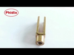 Os encaixes de extremidade do cabo da linha da braçadeira 3/8-24 níquel o baixo aço carbono do chapeamento