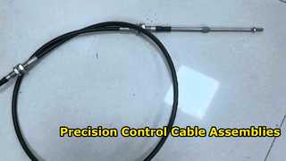 Conjunto de cabo de controle push-pull com conexões de extremidade roscada