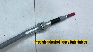 Cabo de controle push-pull ajustável de extremidade dupla totalmente montado para controle de movimento mecânico industrial