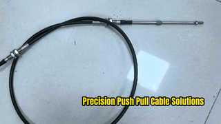 Conjunto de cabo de controle push-pull com encaixe de extremidade roscada