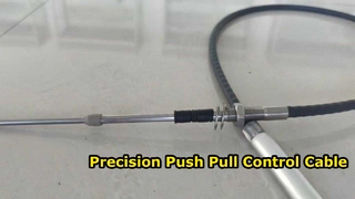 Cabo de controle push-pull com trava giratória - Conjunto de cabo mecânico remoto com travamento de precisão