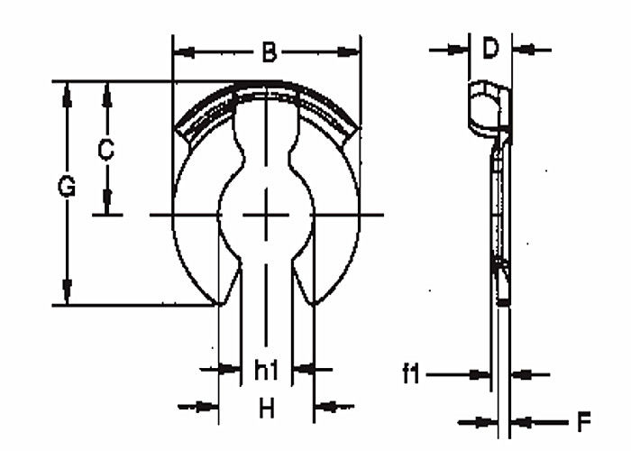 Grampo de retenção do Pin de braçadeira da série de TXLK, grampos pequenos do metal para a construção