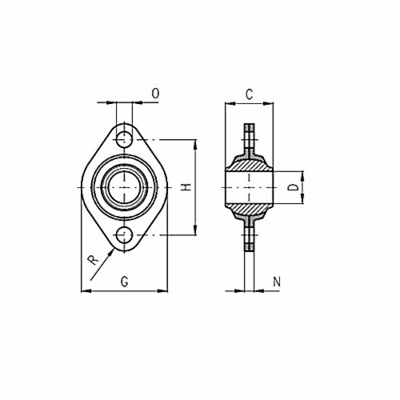 Junções de giro de aço inoxidável giratórias de Chrome da junção de giro do anteparo da flange