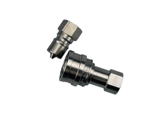 0.25'' de aço inoxidável 316 fechado acoplador rápido hidráulico