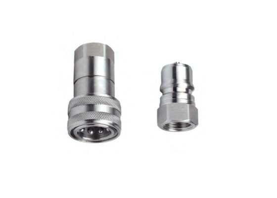 316 aço inoxidável tipo fechado acoplador rápido hidráulico 1/2' CB-1 série
