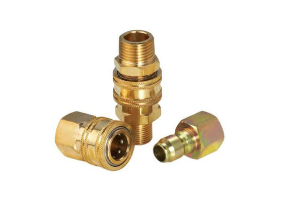 1/4 Machining CNC Brass Quick Coupler Compatível com Parkera Hansen St