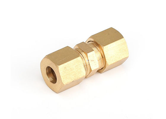 Conector OD de acoplamento direto de cobre para tubos de compressão