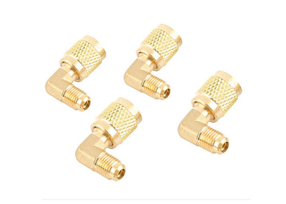 Refrigerante Retrofit Brass Quick Coupler Adaptador 1/4 "Flare masculino 5/16" Feminino