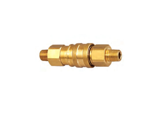Linha de bronze do NPT do acoplador rápido fazer à máquina do CNC de 1/4" de 5/16" de 3/8" de 1/2”