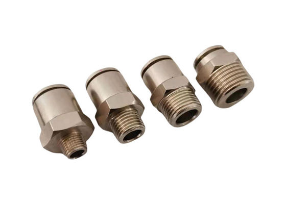 OEM Threaded Push In Fittings Rapid Manual Conectando IATF16949