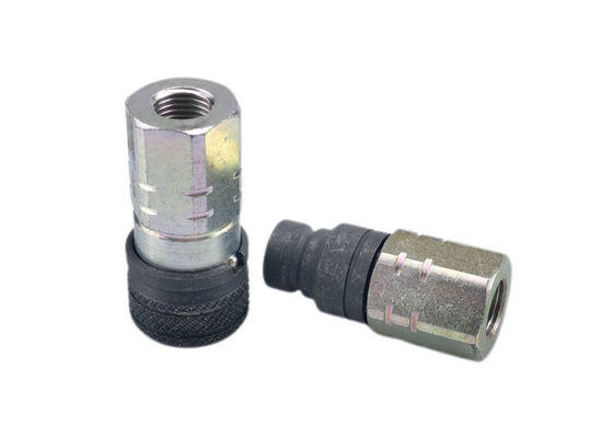 3/8" ISO 16028 acoplador hidráulico padrão de aço de face plana