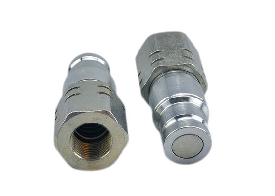 Acoplamentos de saída rápida de superfície plana de aço carbono de 5/8"