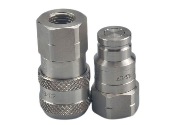 0.5'' ISO16028 NPT acoplador rápido hidráulico de face plana