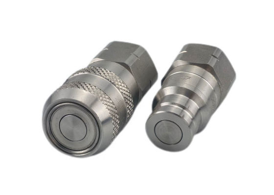 0.75 polegadas 316 aço inoxidável BSPP Flat Face Coupler
