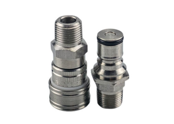 1500psi 0,25'' acoplamento rápido nominal de aço inoxidável