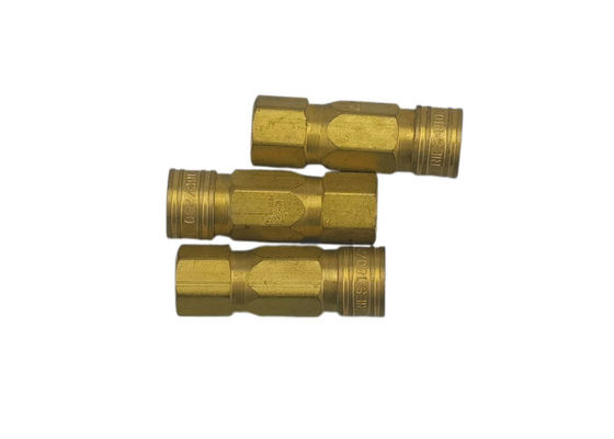 14 Bar Brass Garden Hose Quick Connect, Unidirecional Desligado