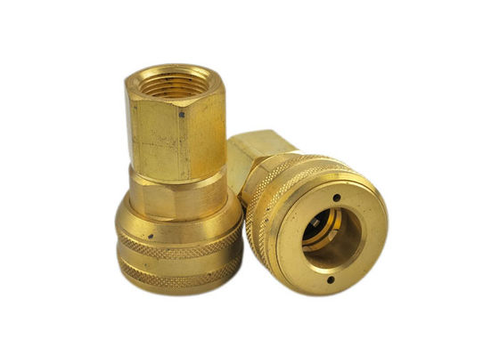 Conexões de extremidade masculina nominal de 1/4' Intercâmbio industrial Pin Lock Couplings Brass Pneumatic Quick Coupling