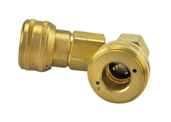 Conexões de extremidade masculina nominal de 1/4' Intercâmbio industrial Pin Lock Couplings Brass Pneumatic Quick Coupling