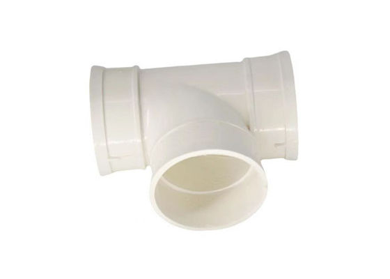 Fittings de tubos de pressão de PVC Tee Cloreto de polivinil para drenagem