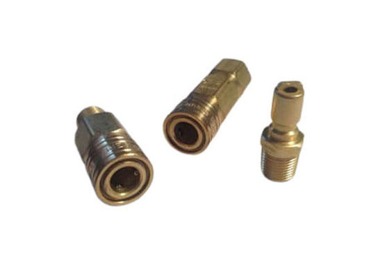 Acoplamentos de ar de lançamento rápido de latão de 1/4 " Acoplamento rápido pneumático