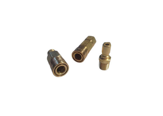 Acoplamentos de ar de lançamento rápido de latão de 1/4 " Acoplamento rápido pneumático
