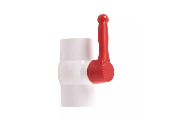 2 Direção Direita através do Tipo Manual válvula de esfera de PVC UPVC Controle fixo de fluxo de água