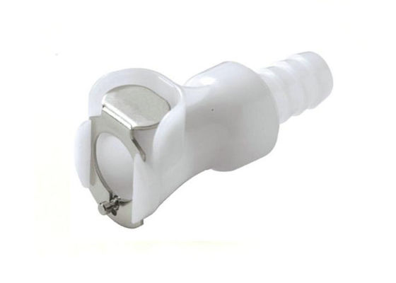 Conector rápido de acoplamento fluido 1/4" do acetal masculino na linha mangueira Barb