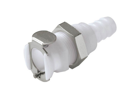 Mangueira Barb Natural White With Vavle de POM Quick Connect Fluid Coupling