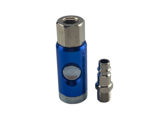28scfm Press Button Pneumatic Quick Coupler BSP Air Hose Safety Coupler