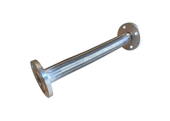 Mangueira de aço inoxidável flexível dos foles trançados dos SS 304 da conexão da flange do metal da tubulação de óleo do estilo DN150