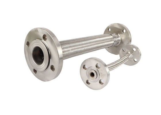 Do metal de aço inoxidável do fio do estilo do conector da flange mangueira flexível trançada