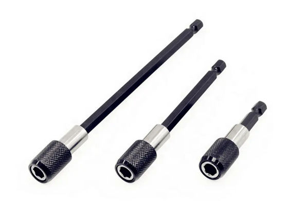 1/4 de polegada cabeça extensão Rod Batch Ferramenta de fenda magnética transferência rápida alavanca auto-bloqueio extensão Rod 150mm ferramentas manuais