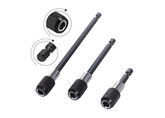 1/4 de polegada cabeça extensão Rod Batch Ferramenta de fenda magnética transferência rápida alavanca auto-bloqueio extensão Rod 150mm ferramentas manuais