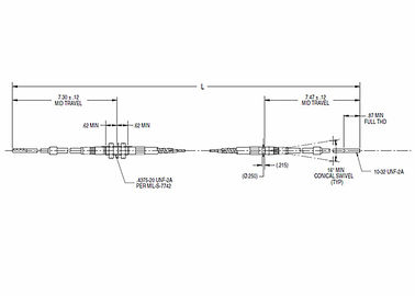 Push Pull Control Cable Assembly Simple Instal Easy Maintenance Para arranque mecânico