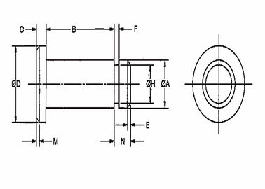 Série TXLP Pin Clevis ajustável, Produtos de ligação Metric Clevis Pins