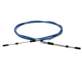 Cabos de controlo de avião personalizáveis. Construção de aço inoxidável com baixo atrito, revestido com PTFE.