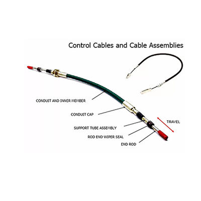 Cable de controlo mecânico resistente a atrito e resistente à fricção
