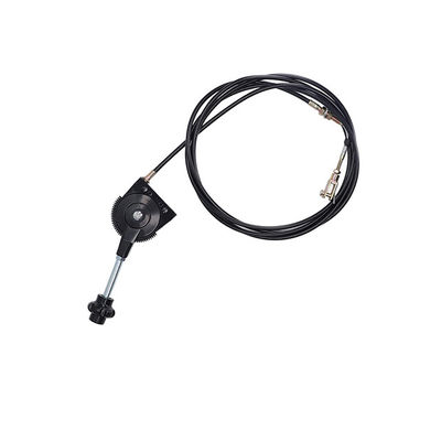 Controle manual do joystick com um sistema de cabo de empurrão e puxa