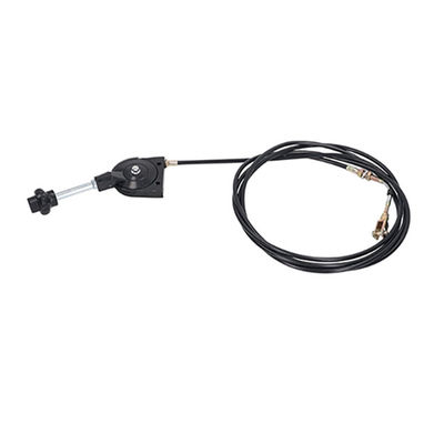 Controle manual do joystick com um sistema de cabo de empurrão e puxa