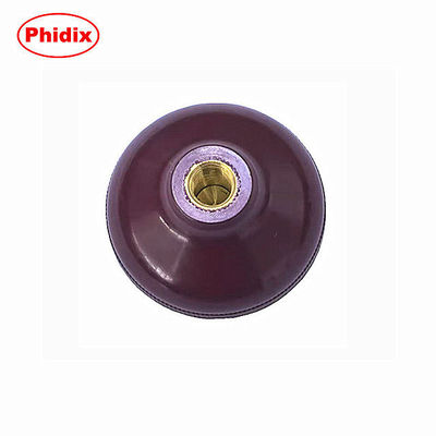 2 "Fungus Red PTO Knob 3/8-24 UNF Thread