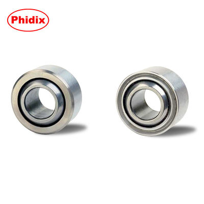 Rolamentos de aço inoxidável resistentes à corrosão com revestimento de PTFE.