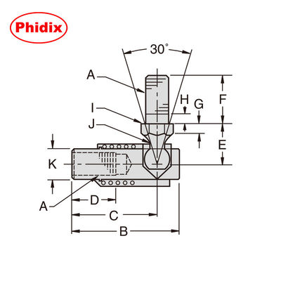 S-Knurling Joints de esferas de desconexão rápida: montagem rápida, resistente à corrosão (zincado, tratado termicamente)