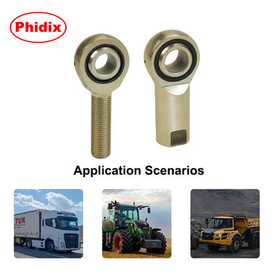 SPM/SPF Series Rod Ends ️ Self-Lubricating Nylon Raceway with Zinc & Dichromate Coating∙ Design resistente à corrosão/usura e baixa umidade para sistemas industriais de movimento