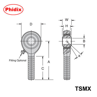 Termo de Rodas da Série TSMX/TSFX: Design metálico de 3 peças de precisão para controle de movimento de alta carga