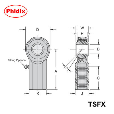 Termo de Rodas da Série TSMX/TSFX: Design metálico de 3 peças de precisão para controle de movimento de alta carga